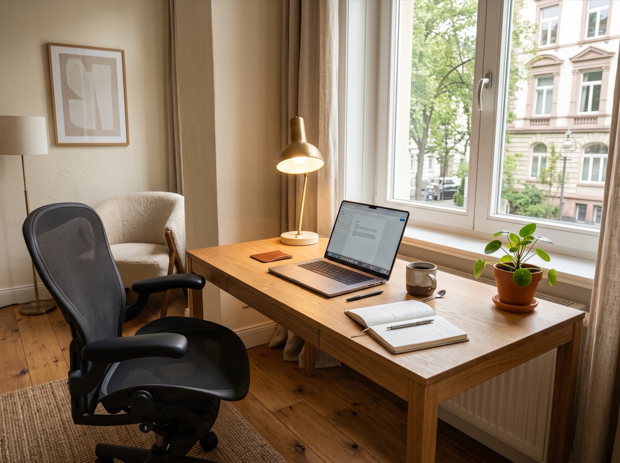 Arbeitsplatz am Fenster